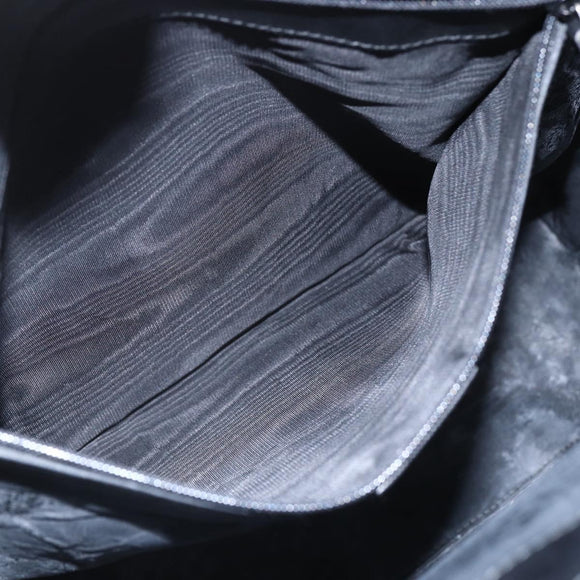 GUCCI GG Canvas Hand Bag Black Silver 002 1093 3444 Auth 156921