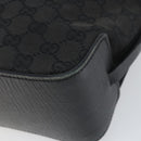 GUCCI GG Canvas Tote Bag Black Silver 107757 Auth 156922-15