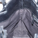 GUCCI GG Canvas Tote Bag Black Silver 107757 Auth 156922-19