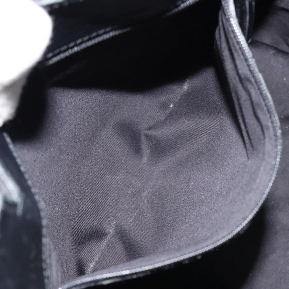 GUCCI GG Canvas Tote Bag Black Silver 107757 Auth 156922