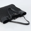 GUCCI GG Canvas Tote Bag Black Silver 107757 Auth 156922-6