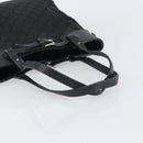 GUCCI GG Canvas Tote Bag Black Silver 107757 Auth 156922-7
