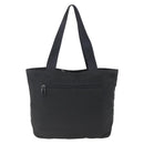 PRADA Tote Bag Nylon Black Silver Auth 156925-2