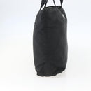 PRADA Tote Bag Nylon Black Silver Auth 156925-3