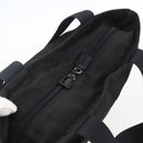 PRADA Tote Bag Nylon Black Silver Auth 156925-6