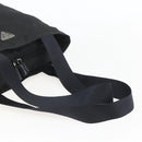 PRADA Tote Bag Nylon Black Silver Auth 156925-7