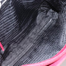 PRADA Tote Bag Nylon Red Silver Auth 156926-10