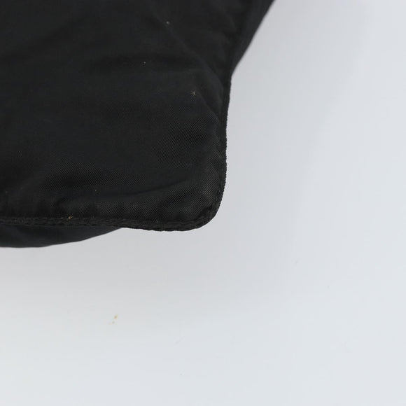 PRADA Shoulder Bag Nylon Black Silver Auth 156927