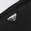 PRADA Shoulder Bag Nylon Black Silver Auth 156927-17