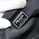 PRADA Shoulder Bag Nylon Black Silver Auth 156927-18