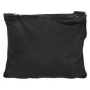 PRADA Shoulder Bag Nylon Black Silver Auth 156927-2