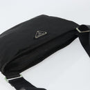 PRADA Shoulder Bag Nylon Black Silver Auth 156927-6
