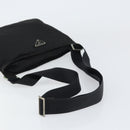 PRADA Shoulder Bag Nylon Black Silver Auth 156927-7