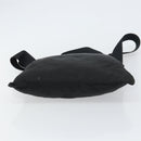 PRADA Shoulder Bag Nylon Black Silver Auth 156927-5