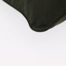 PRADA Shoulder Bag Nylon Khaki Silver Auth 156928-9