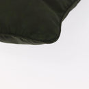 PRADA Shoulder Bag Nylon Khaki Silver Auth 156928-16