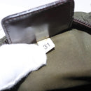PRADA Shoulder Bag Nylon Khaki Silver Auth 156928-12