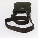 PRADA Shoulder Bag Nylon Khaki Silver Auth 156928-7
