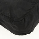 PRADA Shoulder Bag Nylon Black Silver Auth 156929-17