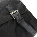 PRADA Shoulder Bag Nylon Black Silver Auth 156929-9