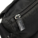 PRADA Shoulder Bag Nylon Black Silver Auth 156929-24