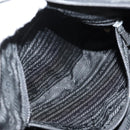 PRADA Shoulder Bag Nylon Black Silver Auth 156929-29