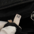 PRADA Shoulder Bag Nylon Black Silver Auth 156929-12