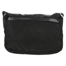 PRADA Shoulder Bag Nylon Black Silver Auth 156929-2