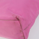 PRADA Tote Bag Nylon Pink Silver Auth 156931-10