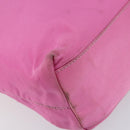 PRADA Tote Bag Nylon Pink Silver Auth 156931-11