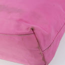 PRADA Tote Bag Nylon Pink Silver Auth 156931-12
