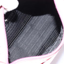 PRADA Tote Bag Nylon Pink Silver Auth 156931-18