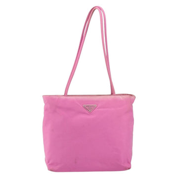 PRADA Tote Bag Nylon Pink Silver Auth 156931 - 0