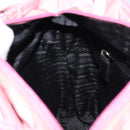 PRADA Tote Bag Nylon Pink Silver Auth 156931-20