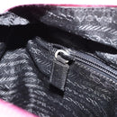 PRADA Tote Bag Nylon Pink Silver Auth 156931-21