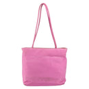 PRADA Tote Bag Nylon Pink Silver Auth 156931-3