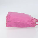 PRADA Tote Bag Nylon Pink Silver Auth 156931-4