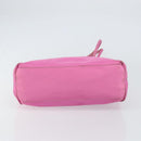 PRADA Tote Bag Nylon Pink Silver Auth 156931-9