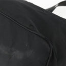 PRADA Tote Bag Nylon Black Silver Auth 156932-10