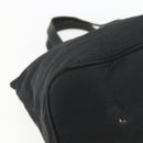 PRADA Tote Bag Nylon Black Silver Auth 156932-14