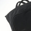 PRADA Tote Bag Nylon Black Silver Auth 156932-16