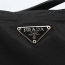 PRADA Tote Bag Nylon Black Silver Auth 156932-17