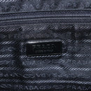 PRADA Tote Bag Nylon Black Silver Auth 156932-18
