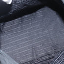 PRADA Tote Bag Nylon Black Silver Auth 156932-18