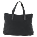 PRADA Tote Bag Nylon Black Silver Auth 156932-3