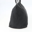 PRADA Tote Bag Nylon Black Silver Auth 156932-4