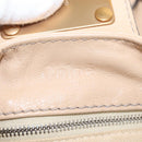 Chloe Paddington Hand Bag Leather Beige Gold Silver Auth 156935-20