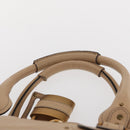 Chloe Paddington Hand Bag Leather Beige Gold Silver Auth 156935-9
