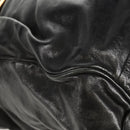 Chloe Etel Hand Bag Leather 2way Black Gold Auth 156936-17