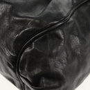 Chloe Etel Hand Bag Leather 2way Black Gold Auth 156936-18